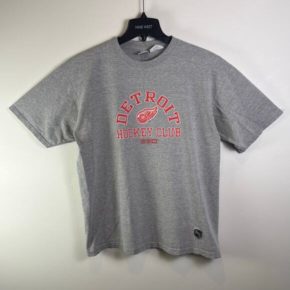 VTG Y2K Detroit Red Wings Shirt Mens XL Gray NHL Hockeytown 90s - Picture 1 of 9